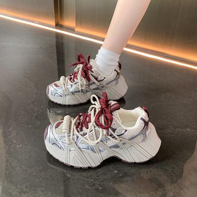 Fashion Designer Luxury Sport Shoes for Women Lace Up Running Casual Sneaker Breathable Female Flat 2024 Trend Fashion Women's Shoes