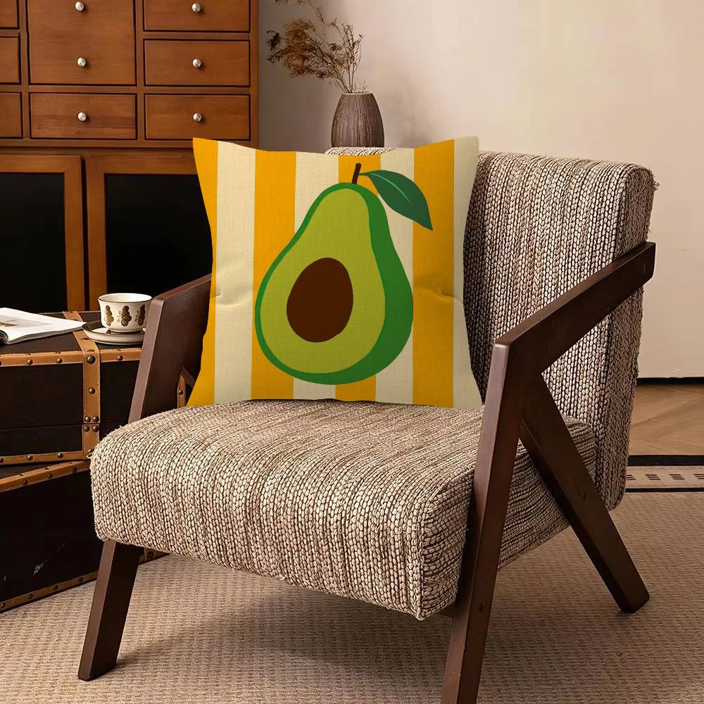 Cute Anime Fruit   Cushion Cover Pillowcase Upholstery Sofa Throw Pillow Home Decor Pillowcas