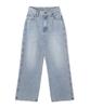 WEGO Denim Denim Long Size Type B Light Denim Women's Pants, Straight-leg Pants, Jeans, Bottoms, Pants, Simple, Casual, Stylish, Gift, Classic,