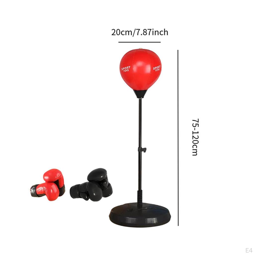 Boxset mit Ständer, Handschuhen und Reaktionsball für Indoor-Fitnesstraining für alle Altersgruppen
