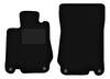 Czarne welurowe dywaniki podłogowe do: Mercedes SL R230 roadster (2001-2011)