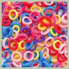 100/300PCS Basic Nylon Ealstic Hair Ties for Girls Colorful Hair Band Ponytail Holder Scrunchie Rubber Band Kid Hair Accessories