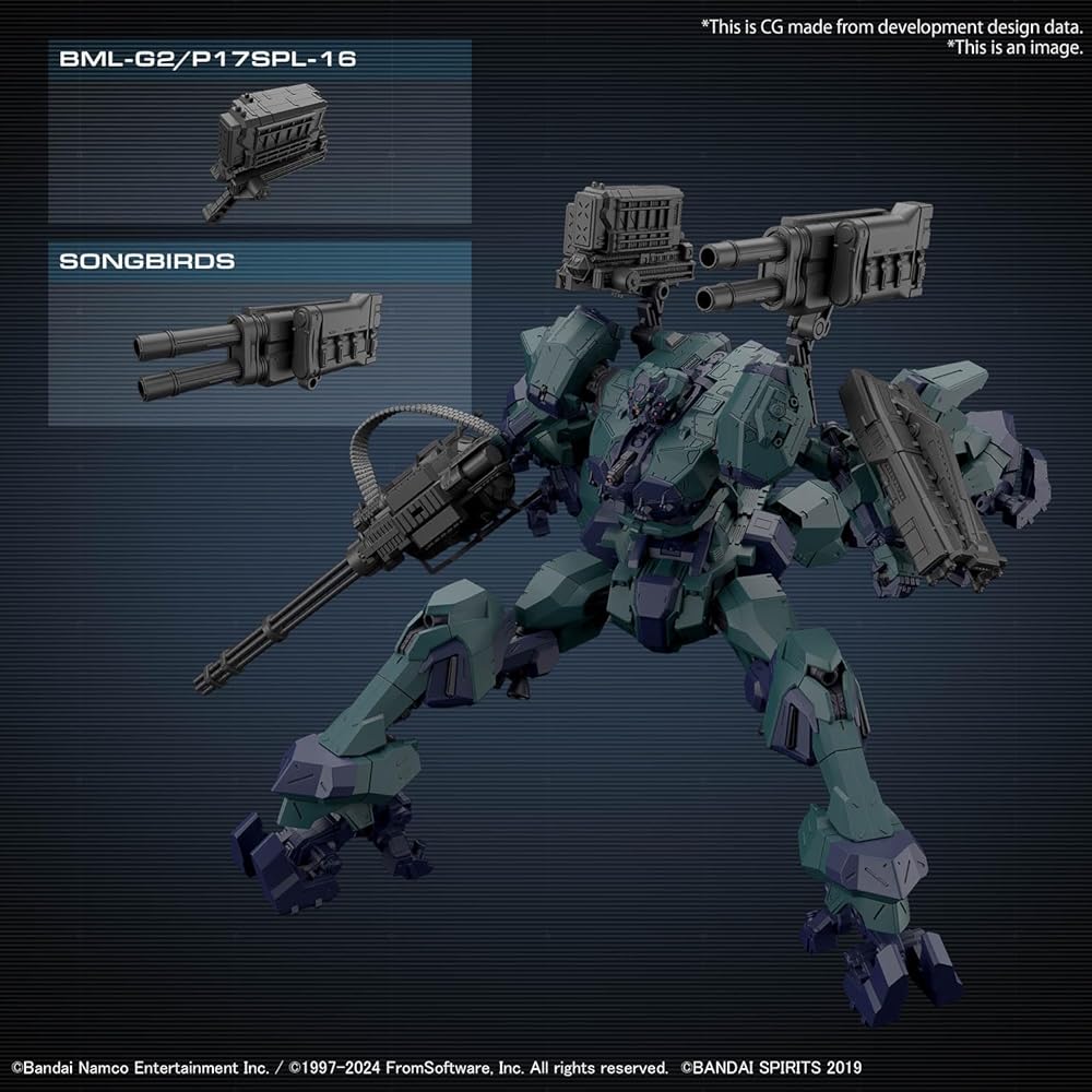Bandai Spirits 30MM Armored Core VI Fires of Rubicon Balam Industries BD-011 Melander Colored Plastic Model Kit