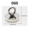D16-D120mm N52 Super Strong Neodymium Fishing Hook Heavy Duty Magnet Neodymium Magnet  with Countersunk Hole Eyebolt