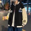 Men's Korean Style Trendy Baseball Jacket: Loose Fit, Versatile, Hong Kong-Inspired, Perfect for Spring and Autumn.