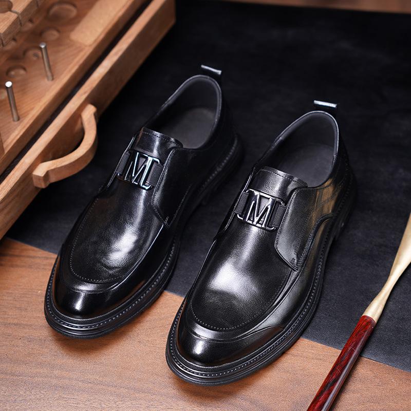 

Костюм Мужская обувь Мужская шаферская черная жених деловая обувь для свадьбы, работы, дышащая повседневная кожаная обувь Мужская свадебная обувь 38