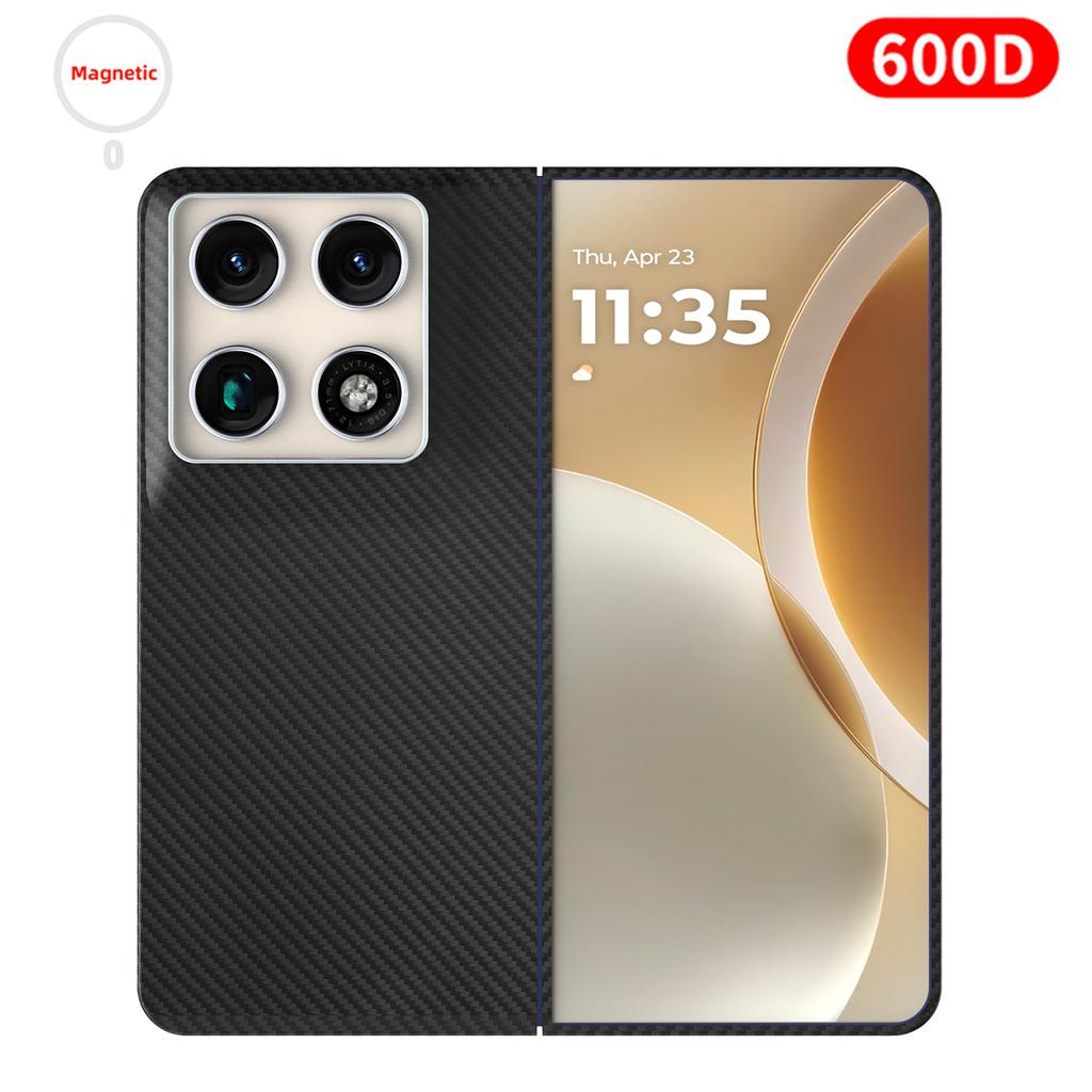 Pro pouzdro Motorola Razr Fold Carbon 600D 1500D Kevlar Aramidová vláknitá tkanina Tenký tvrdý kryt Magnetický Černý Štíhlý Lehký Červený Prémiový
