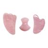 Rose Quartz Gouache Scraper For Face Natural Jade Stone Pink Quartz Gua Sha Scraping Board Acupuncture Health Massage Face Lift