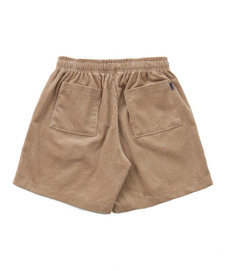 ARCANE FUNK Corduroy Logo Half Pants Camel