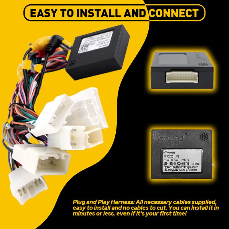 For Toyota AMP Car Stereo Radio Power Harness Cable Wire Adapter Kit JBL AMP Car Android Player Radio Adapter Power Connector