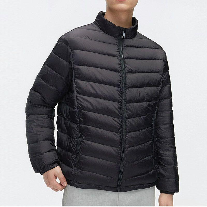 Lightweight Down Jacket Men Women XL Plus Size Warm Winter Coat Urban Style Stand Collar
