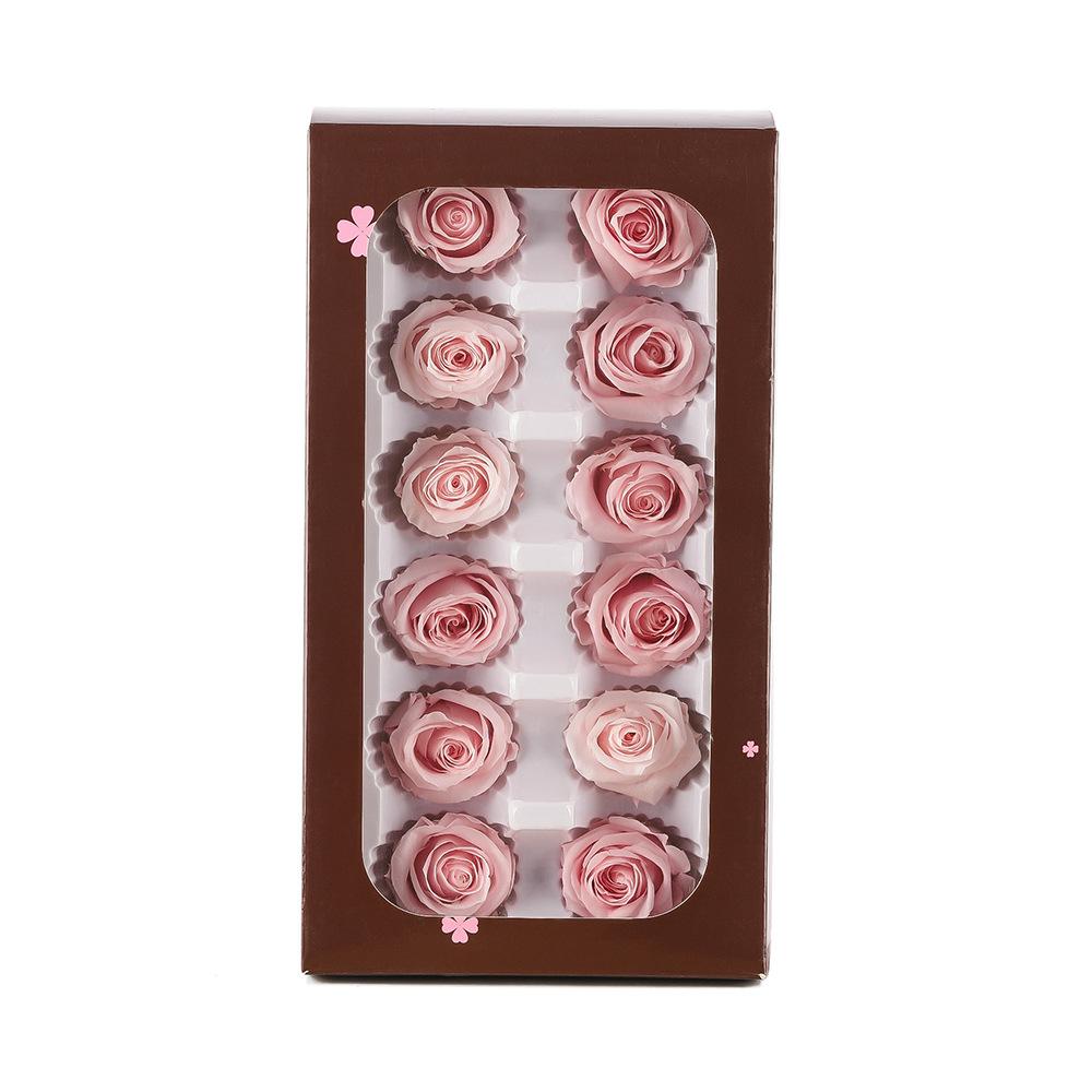 Eternal Flower Gift Box Set 2-6cm Handmade Rose Decorative Flowers, DIY Gift Flower Box