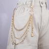 European and American Jewelry Hip-hop Fashion Padlock-shaped Waist Chain Women's High-end Accessories Pendant Trouser Chain