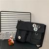 Canvas 1pc Bags Crossbody Youth Fashion Casual Large Capacity Ladies Shoulder Bag Solid Color Women Messenger Bag