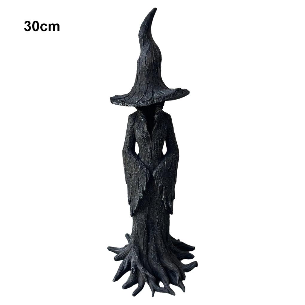Готическая статуя ведьмы Хэллоуин Cracker Barrel Скульптура ведьмы Ретро маг Темная богиня Фигурка Настольное украшение 20см/30см