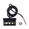 1pc Motorcycle License Plate Light LED Mini 12V CNC Aluminum Alloy Waterproof Rear Tail Motorbikes Light for License Plate Black