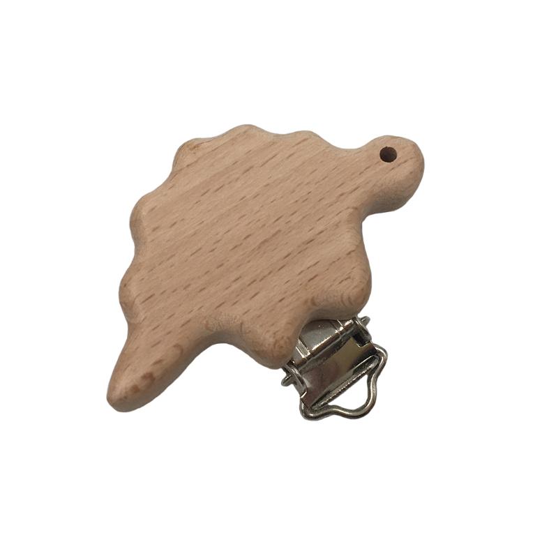 Natural Beech Wood Baby Pacifier Clips Dummy Clips DIY Pacifier Chain Accessory
