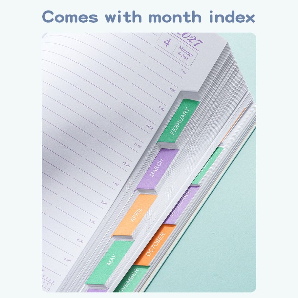A5 2027 Schedule Planner 12 Month Agenda Planning Notebook New Planner Notepad  Time Management