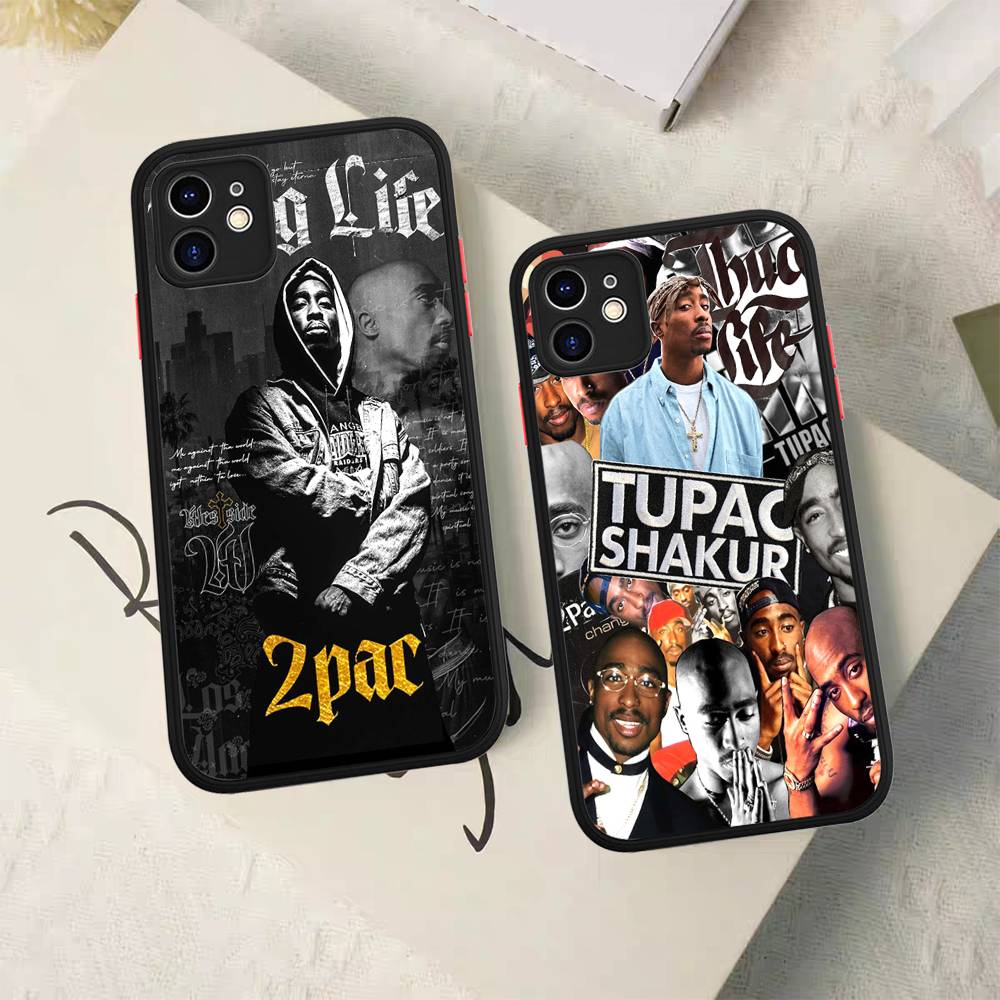 American Rapper T-Tupac S-Shakur Matte Transparent Phone Cover For IPhone Case 16 15 14 13 12 11 Pro Max X XS Max Plus