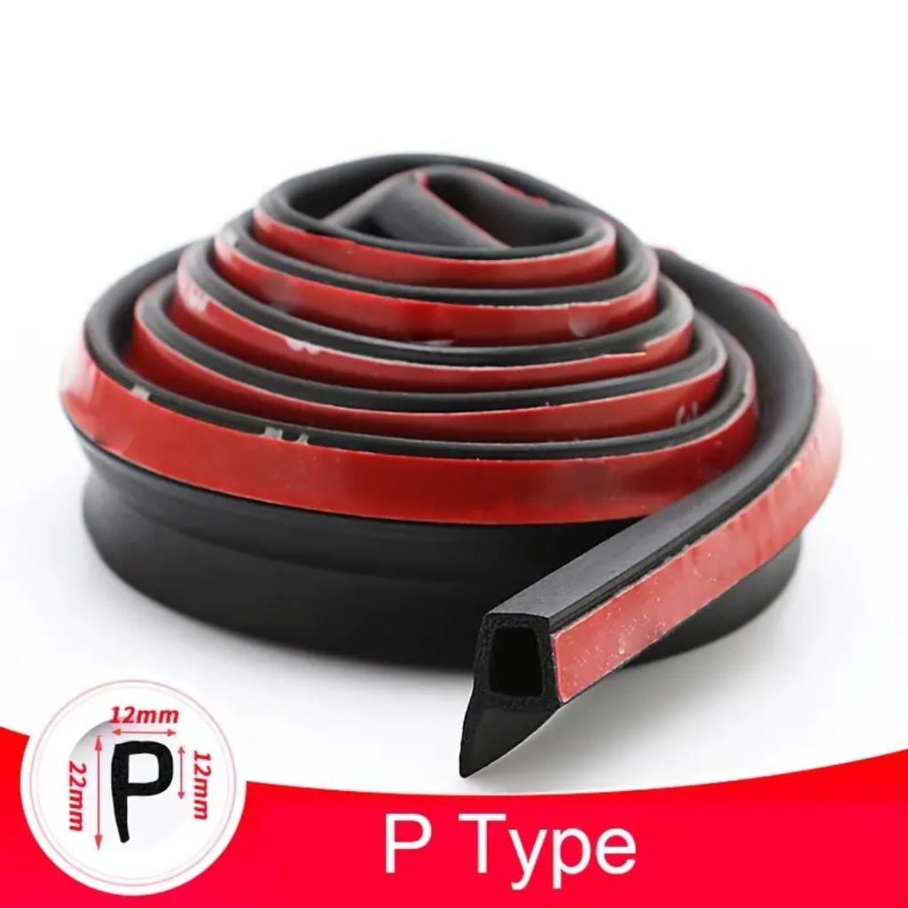 2m Autotürdichtungsstreifen D/P/Z Typ Auto-Gummidichtungsstreifen Anti-Staub-Geräuschdämmung Schalldichter Dichtungsstreifen Autozubehör