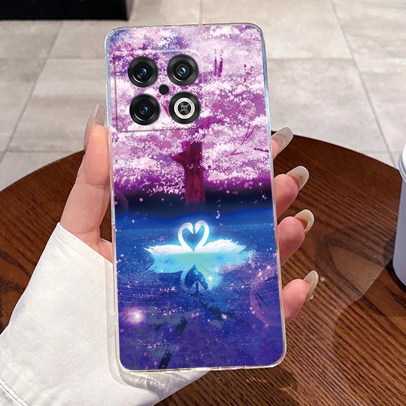 Jelly Case For OnePlus 10 Pro 10T ACE Pro Clear Silicone Soft TPU Back Cover One Plus 10PRO ACEPro Cute Rabbit Cat Phone Case