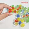 30/100pcs, Stained Glass Marbles 16mm/0.63inch Glass Ball Round Glass Beads, Vases Gems Aquarium (Random Color)