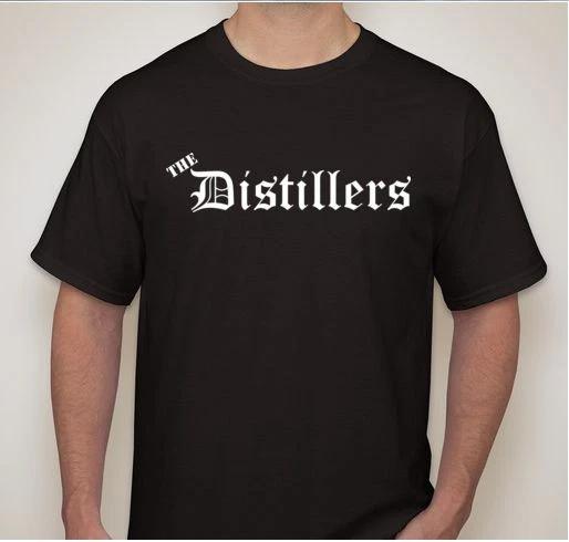 The DISTILLERS old school punk  Thrash Punk rock band T shirt XXL