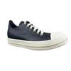 Herren Dark Vollnarbenleder Low-Top Skate-Schuhe - Unisex Klassisch & Trendig