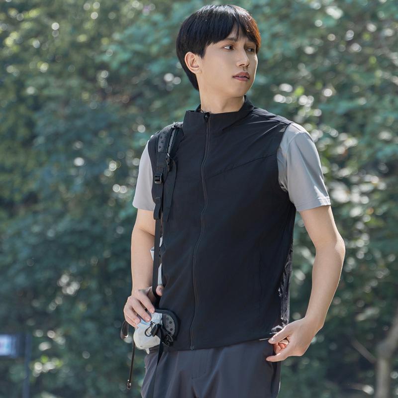 Women's & Men's Quick-Drying Outdoor Vest: Hiking, Fishing, Camping, Volunteer Work, Stand-Up Collar