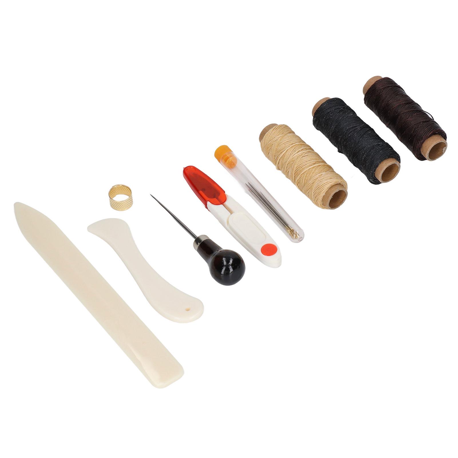 

Leather Tools Practical Multifunctional Leather Goods Wax Thread Tail Tip Needles Hand Sewing DIY