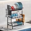 Compact Dish Rack Multifunctional Dish Drying Rack Rustproof Kitchen Dish Drying Rack