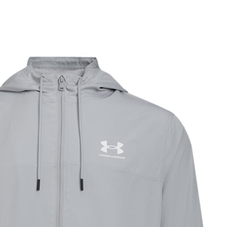Under Armour UA Rival Warm Comfortable Windproof Breathable Jacket Men Jacket Gray 1390149-011