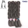 Große Menge auf Lager 24 Zoll 80g Weiche Seidige Synthetische Haarverlängerungen für Häkelzöpfe Haarherstellung Jumbo Braiding Synthetisch