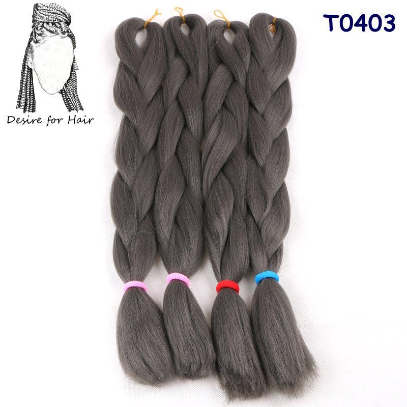 Große Menge auf Lager 24 Zoll 80g Weiche Seidige Synthetische Haarverlängerungen für Häkelzöpfe Haarherstellung Jumbo Braiding Synthetisch