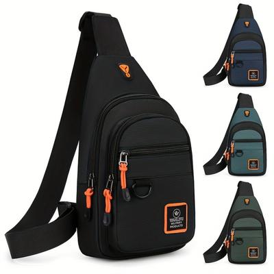 New Fashion Chest Bag Men's Business Leisure Shoulder Bag Multifunctional Outdoor Messenger Bag Men's Sling Bag