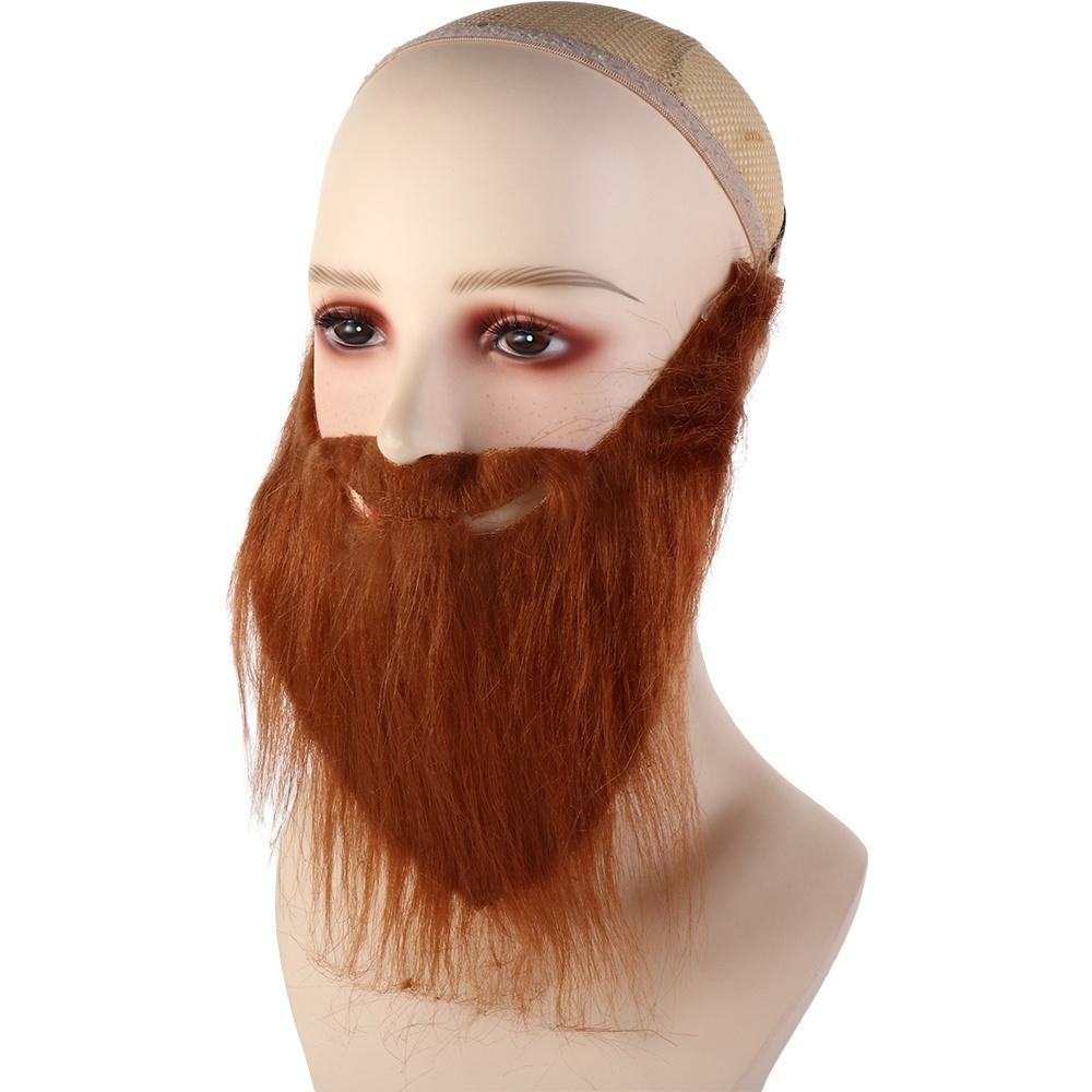 Fake Beard Halloween Fake Mustache Long Fluff Realistic Fake Beard Creative   Santa Claus Cosplay