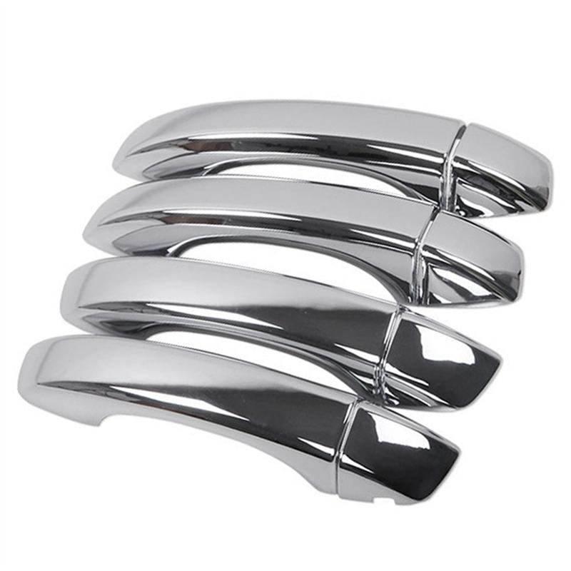 For MG ZS 2017- Chrome Car Door Handles Cover Trim Stickers Exterior Door Handle Cover-M53K