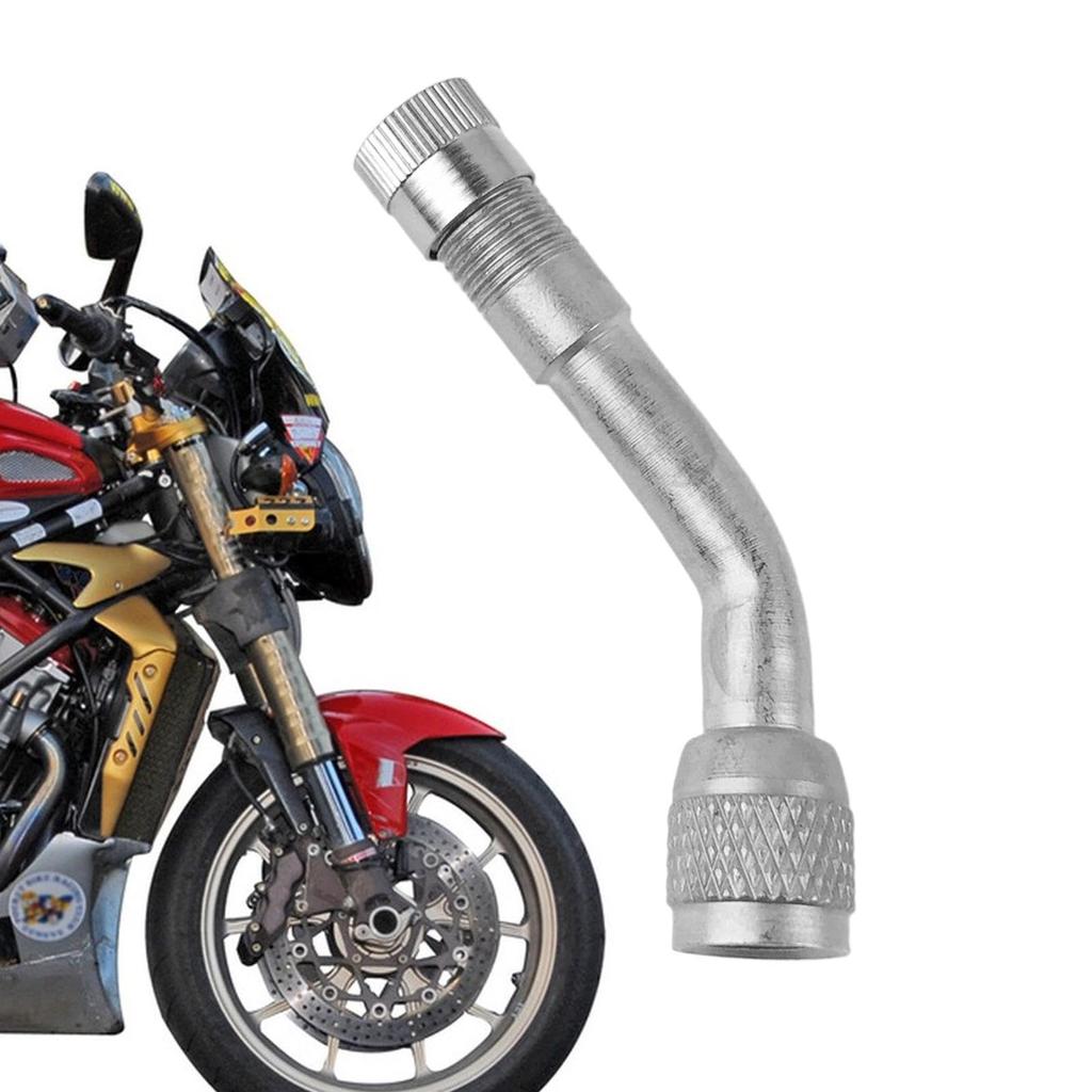 Parlayildiz 90 Degree Bend Air Tire Stem Extender Valve,Motorcycle Tire Extension Air Nozzle Scooter,
