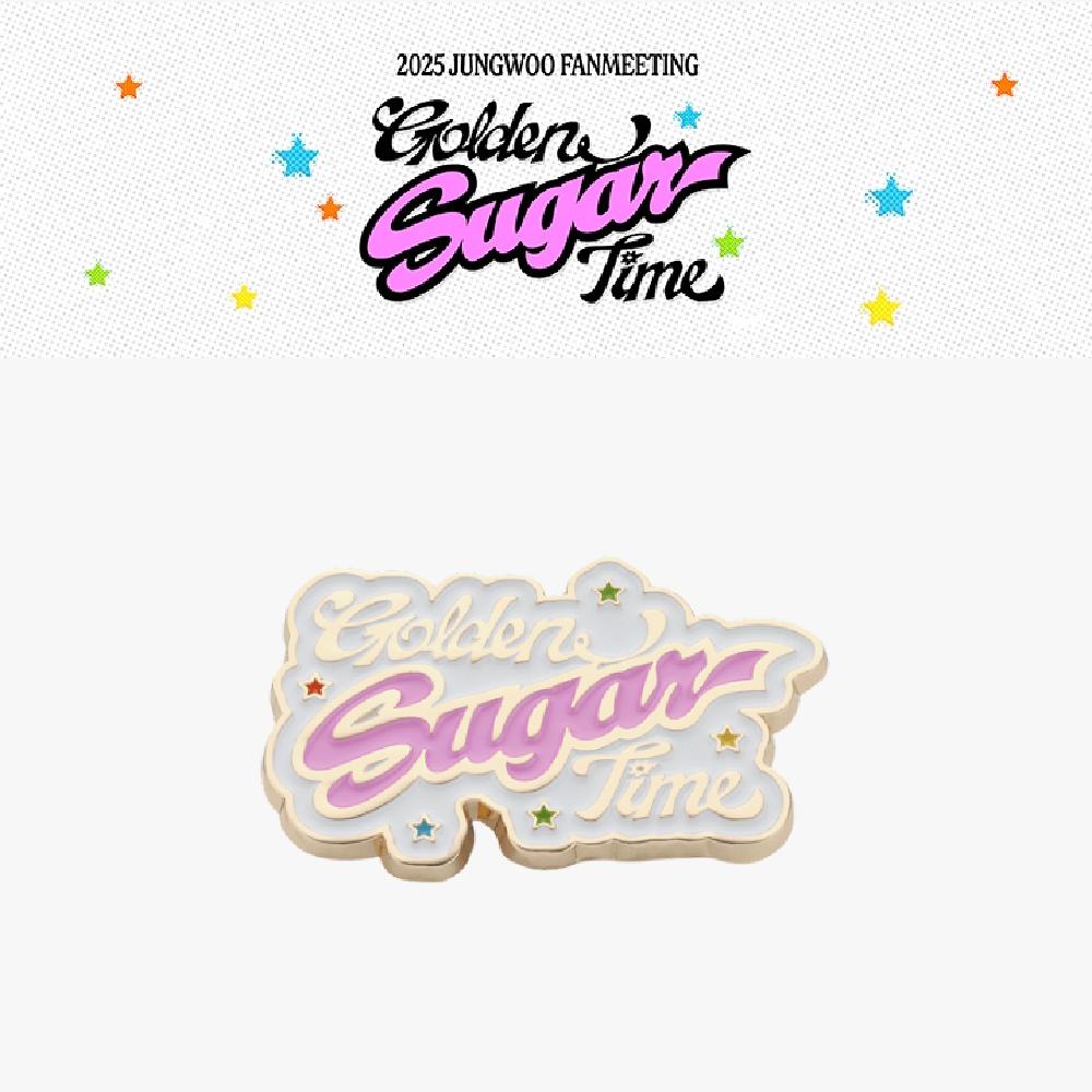 

Pre-order 2025 JUNGWOO Fanmeeting Golden Sugar Time Badge