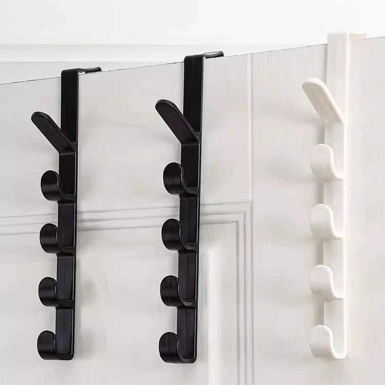 Over-the-Door Clothes Rack Hook - No-Drill Hanging Storage Solution for Bedroom and Coat Organization