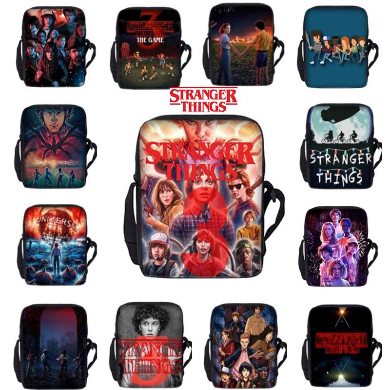 Στυλάτη Τσάντα Φαγητού Stranger Things Τσάντα Χιαστί Για Επιστροφή Στο Σχολείο