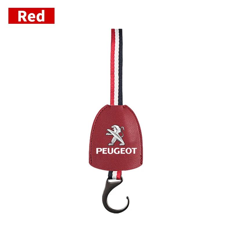 

1pcs Car Logo Seat Back Hanger Bag Hook Hidden Car Interior Hooks For Peugeot 206 207 307 3008 2008 308 407 408 508 301 208 RCZ