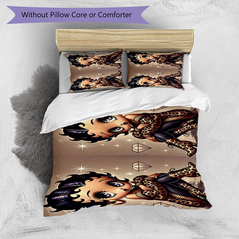 3pcs Duvet Cover Set (1*Duvet Cover + 2*Pillowcase, Without Core),doll Print Bedding Set, Bedroom Decor, All‑Season, Birthday Gift