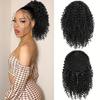 Synthetic Short Afro Kinky Curly Ponytail Hair Piece for African American Women Ponytail Extension