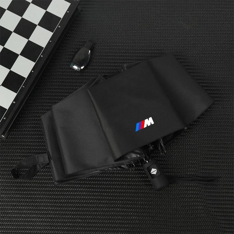 Car Portable Folding Automatic Three Folding Umbrella Sunshade For BMW M Performance M2 M3 M5 320 325 E28 E30 E34 E36 E39 E46