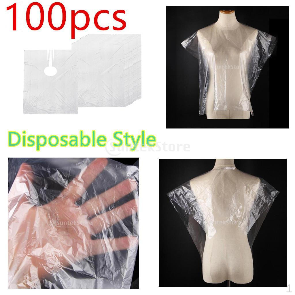 

00 Disposable Hair Cutting Cape Gown Unisex Barber Capes 90 x 120cm
