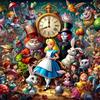Disney Diamant Malerei Kits Alice im Wunderland Kristall Aufkleber 5D Vollstickerei Kunst Cartoon für Erwachsene