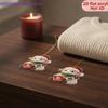 Christmas Sheep Hanging Ornament Reindeer Antlers Xmas Tree Home Pendant