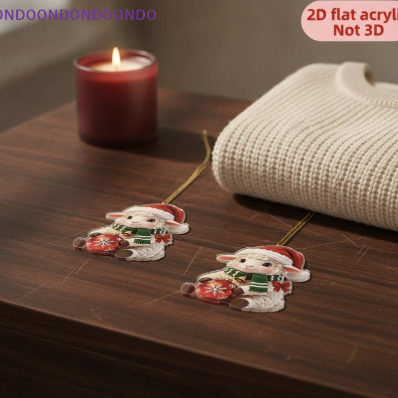 Christmas Sheep Hanging Ornament Reindeer Antlers Xmas Tree Home Pendant