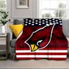 Arizona Cardinals Flag Portable Blanket/Soft Blanket Bedding Blanket Suitable for Travel Camping Living Rooms Offices Sofas Fan Gifts